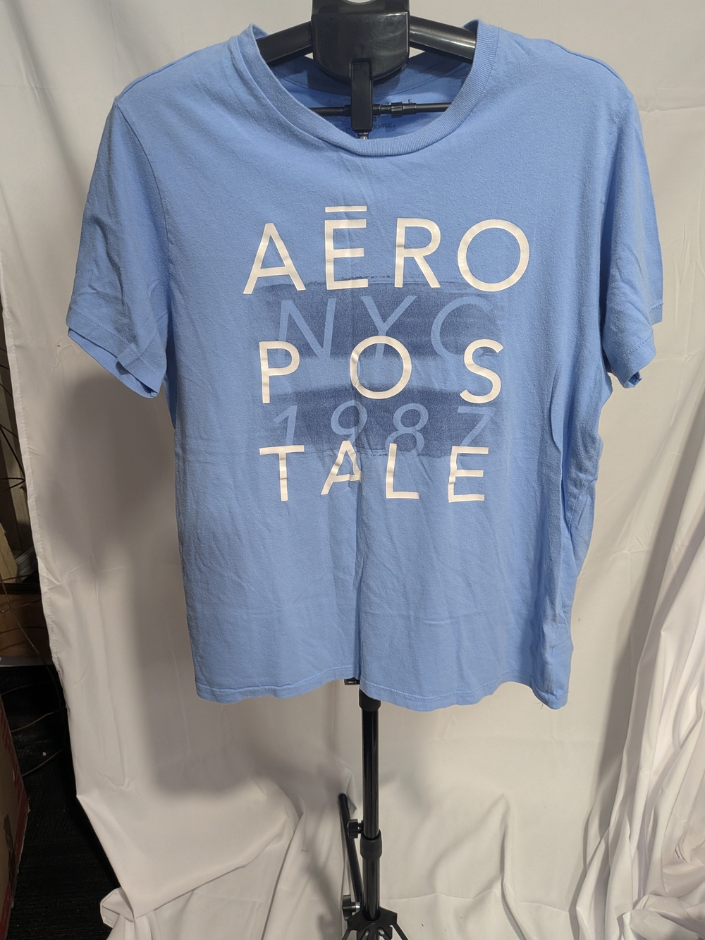Aeropostale Sky Blue Short Sleeve Graphic Tee